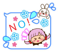 The cute girl 5 who often uses it sticker #11500114