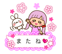 The cute girl 5 who often uses it sticker #11500127