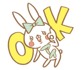 Cute Ai rabbit sticker #11500665