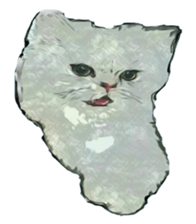 Chattering of the cat sticker #11500770