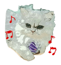 Chattering of the cat sticker #11500772