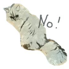 Chattering of the cat sticker #11500776