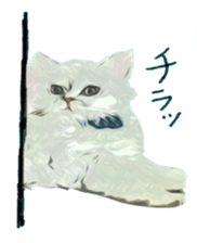 Chattering of the cat sticker #11500791