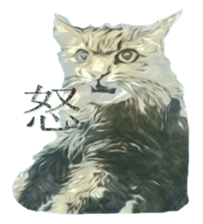 Chattering of the cat sticker #11500805