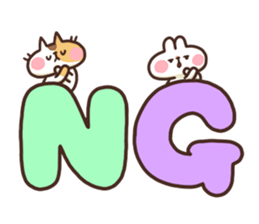 Big letters Sticker sticker #11500865