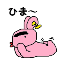 Eyebrows rabbit and friends sticker #11500895