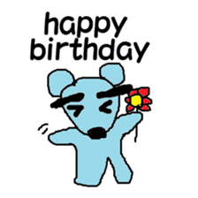 Eyebrows rabbit and friends sticker #11500917