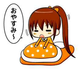 ponytail and daily life sticker #11500969