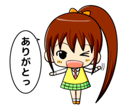 ponytail and daily life sticker #11500970