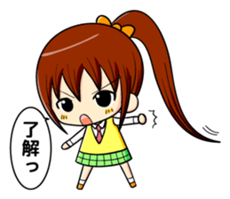 ponytail and daily life sticker #11500971