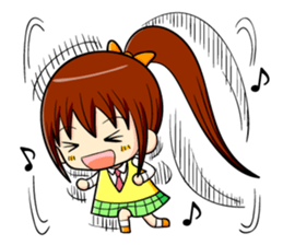 ponytail and daily life sticker #11500975