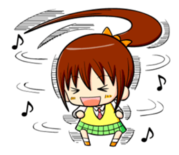 ponytail and daily life sticker #11500976