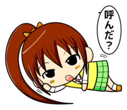 ponytail and daily life sticker #11500978