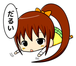 ponytail and daily life sticker #11500979