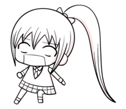 ponytail and daily life sticker #11500982