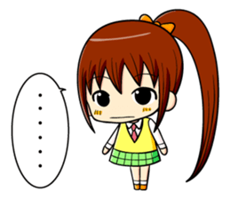 ponytail and daily life sticker #11500986