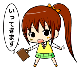 ponytail and daily life sticker #11500989