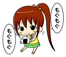 ponytail and daily life sticker #11501006