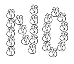 Frugal rabbit sticker #11501929