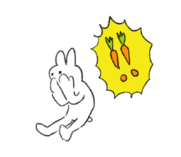 Frugal rabbit sticker #11501934