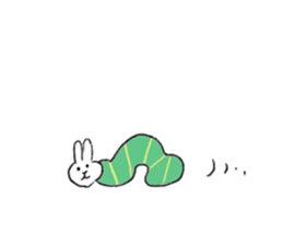 Frugal rabbit sticker #11501937