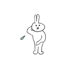 Frugal rabbit sticker #11501942