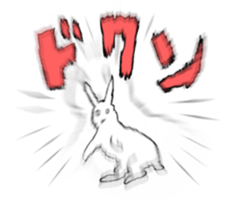 Frugal rabbit sticker #11501948