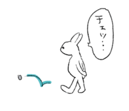 Frugal rabbit sticker #11501958