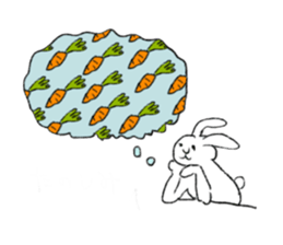 Frugal rabbit sticker #11501965