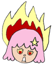 The pink star mermaid sticker #11501989