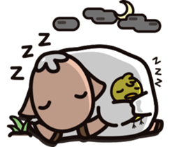 Fog forest-Sheep and chickens sticker #11502214