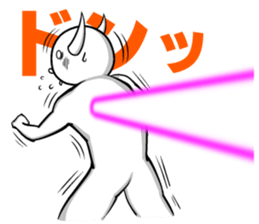 White guy and rounded grew of horn 4.3 sticker #11503014