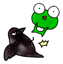 Mr.AKIREKAERU (Disgusted Frog) sticker #11503802