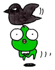 Mr.AKIREKAERU (Disgusted Frog) sticker #11503803