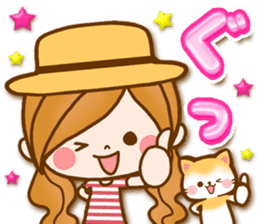 Leisurely a girlfriend 18 Used it well. sticker #11503832