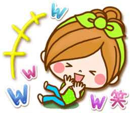 Leisurely a girlfriend 18 Used it well. sticker #11503835