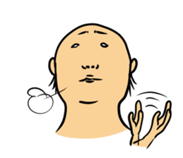 Physial Beauty!! Baldnessman stickers sticker #11504455