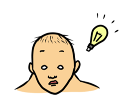 Physial Beauty!! Baldnessman stickers sticker #11504458