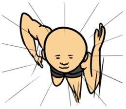 Physial Beauty!! Baldnessman stickers sticker #11504468