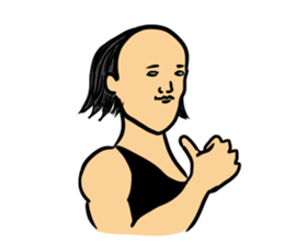 Physial Beauty!! Baldnessman stickers sticker #11504470