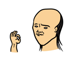 Physial Beauty!! Baldnessman stickers sticker #11504476