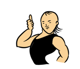 Physial Beauty!! Baldnessman stickers sticker #11504486