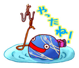 Everyday of japanese water balloon. sticker #11505168