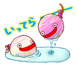 Everyday Of Japanese Water Balloon By Ma Bo Sticker