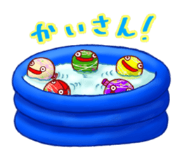 Everyday of japanese water balloon. sticker #11505193