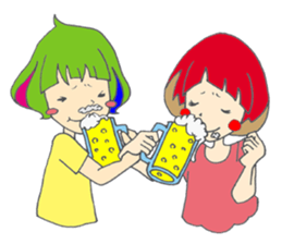 NICE GUYS WHO HAVE CUTE MASHROOM CUT sticker #11505748