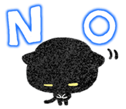 YURU Black kitten sticker #11506389