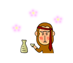 japanese lovely character "moe monky" 2 sticker #11506866