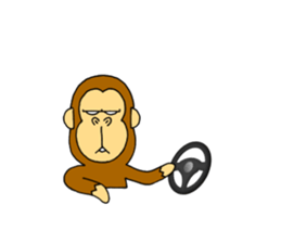 japanese lovely character "moe monky" 2 sticker #11506872