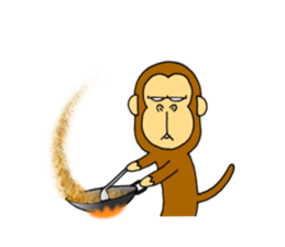 japanese lovely character "moe monky" 2 sticker #11506873